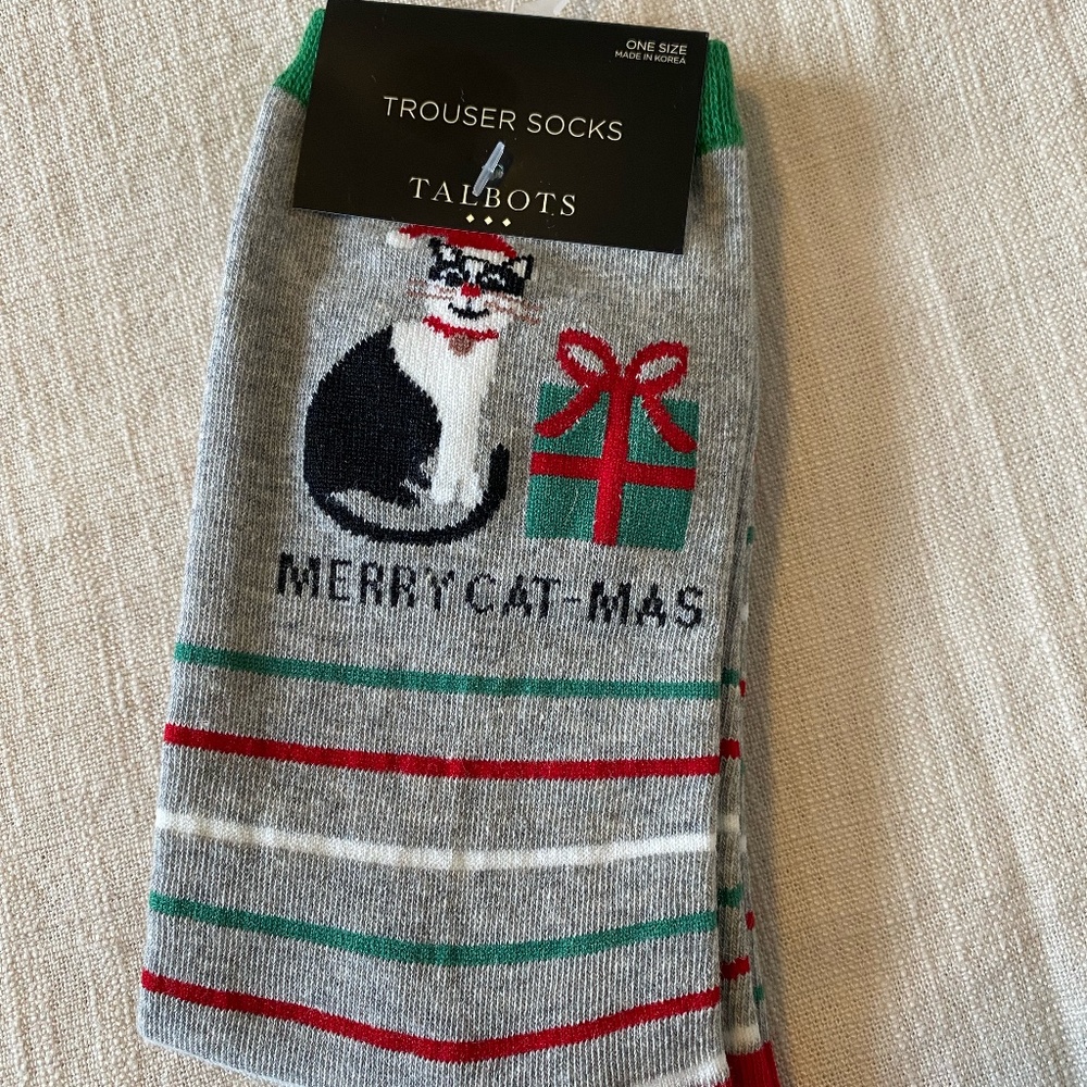 NWT Talbots Christmas Socks